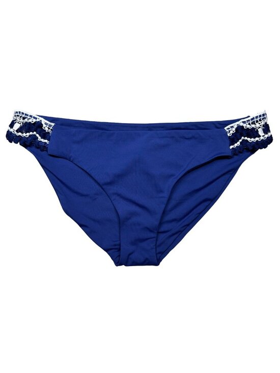 BECCA Other - Becca Swim Bottoms Blue Size XL Resort Wear Crochet Delilah Hipster NEW